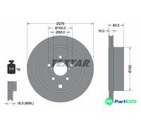 TEXTAR 2 X BRAKE DISC 92278503