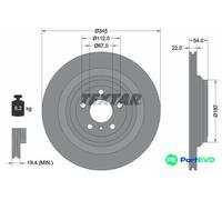 TEXTAR 2 X BRAKE DISC 92284003 FOR MERCEDES-BENZ