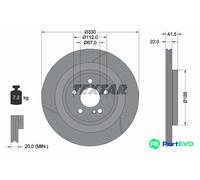TEXTAR 2 X BRAKE DISC 92290605 FOR MERCEDES-BENZ