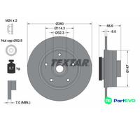 TEXTAR 2 X BRAKE DISC 92291003