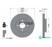 TEXTAR 2 X BRAKE DISC 92292703