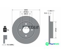 TEXTAR 2 X BRAKE DISC 92292803