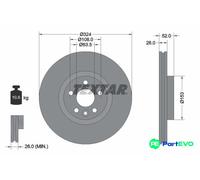 TEXTAR 2 X BRAKE DISC 92293205 FOR VOLVO