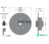 TEXTAR 2 X BRAKE DISC 92295203