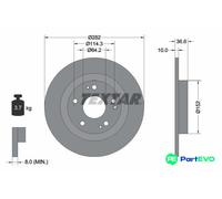TEXTAR 2 X BRAKE DISC 92301303 FOR HONDA
