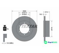 TEXTAR 2 X BRAKE DISC 92304003