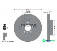TEXTAR 2 X BRAKE DISC 92305905
