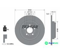 TEXTAR 2 X BRAKE DISC 92306905 FOR MERCEDES-BENZ