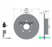 TEXTAR 2 X BRAKE DISC 92308303 FOR SUZUKI