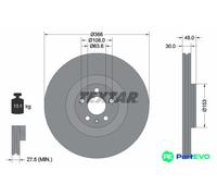 TEXTAR 2 X BRAKE DISC 92308905 FOR VOLVO