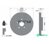 TEXTAR 2 X BRAKE DISC 92315703