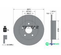TEXTAR 2 X BRAKE DISC 92321103