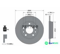 TEXTAR 2 X BRAKE DISC 92327203