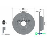 TEXTAR 2 X BRAKE DISC 92327403
