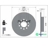 TEXTAR 2 X BRAKE DISC 92342703