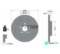 TEXTAR 2 X BRAKE DISC 92343303