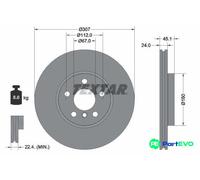 TEXTAR 2 X BRAKE DISC 92347205