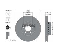 Textar 2 x Brake Discs fits BMW 3 Series 2012-2019 335 320 318 316 340 325