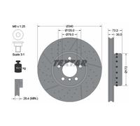 Textar 2 x Brake Discs fits BMW 3 Series 2012-2019 335 320 318 316 340 325