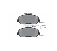 Brake pads 2026101 TEXTAR for CITROËN FIAT PEUGEOT LANCIA