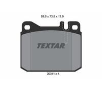 Textar Front Brake Pads fits Mercedes-Benz 123 S-Class SL 2034110