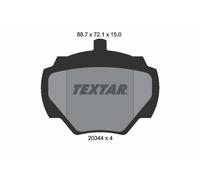 Brake pads 2034402 TEXTAR for LAND ROVER RANGE ROVER DEFENDER Station Wagon