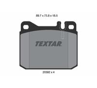 TEXTAR 2039213 Brake Pad Set, disc brake for VW