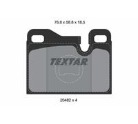 Textar 2048203 Front Rear Brake Pad Set Fits Porsche 924 928 944