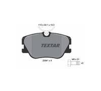 Textar Brake Pads 2094102 Front Set of 4 with Caliper Screws for Mercedes-Benz 190/124 E-Class