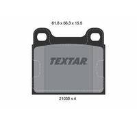 Textar 2103501 Rear Brake Pad Set Fits Mercedes 8 123 G-class S-class Sl