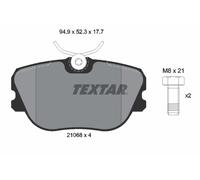 TEXTAR 2106804 Brake Pad Set, disc brake for SAAB