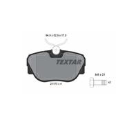 Textar Front Brake Pads Set 2117302 - Genuine OE 1154377/1154442/1154443/1155998