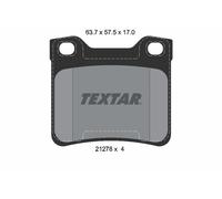 Textar Rear Brake Pads fits Peugeot 406 607 FWD 8E/F 2127803