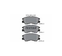 TEXTAR 2137301 Brake Pads Set Front for Mitsubishi Shogun PAJERO