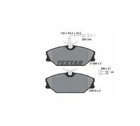 TEXTAR 2138802 Brake Pads Set Front for Laguna Megane Safrane 25 Lublin Scenic S