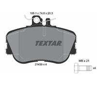 TEXTAR 2143905 Brake Pad Set, disc brake for MERCEDES-BENZ