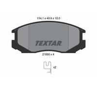 Textar Front Brake Pads fits Mitsubishi Colt Lancer Proton Wira Persona