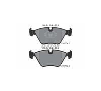 Brake pads 2167703 TEXTAR for BMW 5 5 Touring