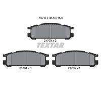Brake pads 2170301 TEXTAR for SUBARU LEGACY LEGACY Estate SVX IMPREZA Saloon