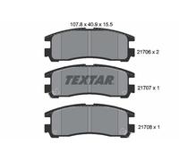 TEXTAR 2170602 Brake Pad Set, disc brake for ,CHRYSLER,DODGE,HYUNDAI,MITSUBISHI,