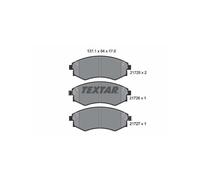 TEXTAR 2172501 Brake Pads Set Front for Lantra Sonata Korando Elantra Musso Coup