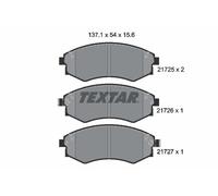 Brake pads 2172502 TEXTAR for SSANGYONG DAEWOO