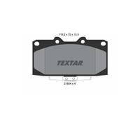 TEXTAR 2185401 Brake Pads Set Front for Impreza Skyline 200