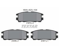 TEXTAR 2187501 Brake Pad Set, disc brake for ACURA,CHEVROLET,GREAT WALL,HAVAL,HO