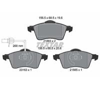 Textar 2188501 Front Brake Pad Set Fits VW California Kombi Transporter