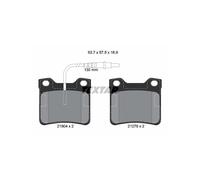 Textar Rear Brake Pads 2190403 - Full Set of 4 - Fits Mercedes-Benz V-Class Vito Peugeot