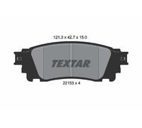 For Lexus Toyota Genuine OE Textar Brake Pads Full Set Of 4 Rear 2215301