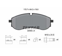 TEXTAR 2249201 Brake pad set