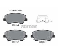Brake Pads Set Front Textar 2251801 58101F2A00 58101G2A00 58101F3A00 58101G2A10