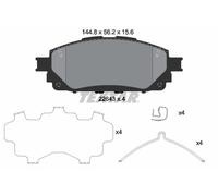 Textar 2264301 Front Brake Pad Set Fits Toyota Hilux Innova